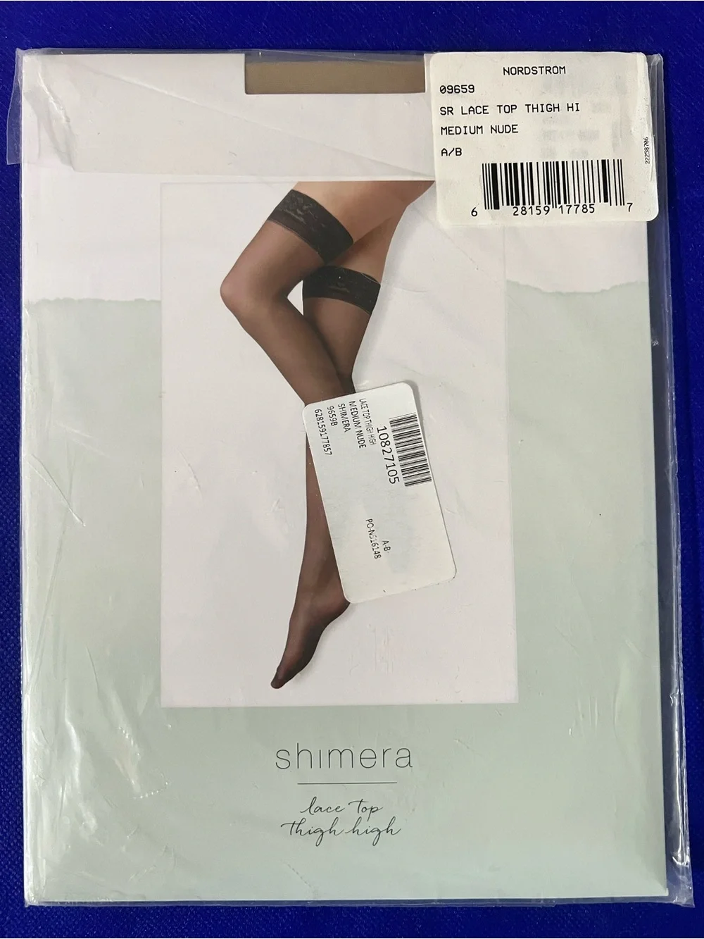 Shimera Sexy Lace Top Thigh Highs from Nordstrom.com - Nude - Size A/B - Sealed.